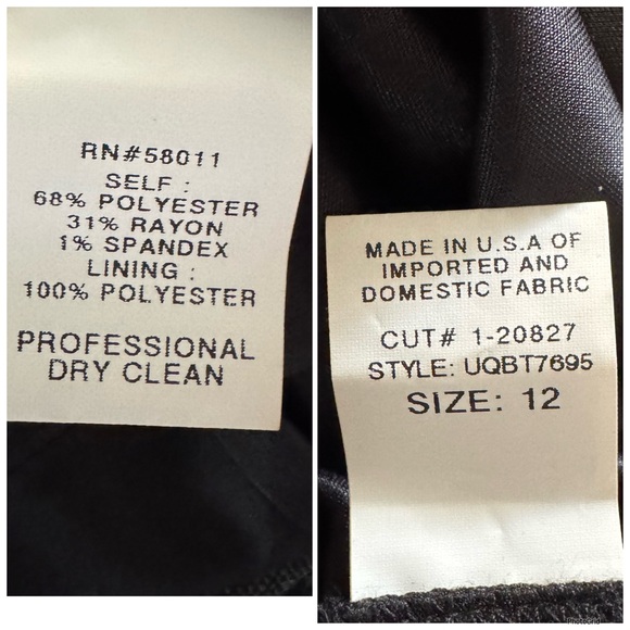 David Meister Gray and black 3/4 sleeve leopard print dress 12 - Picture 9 of 12